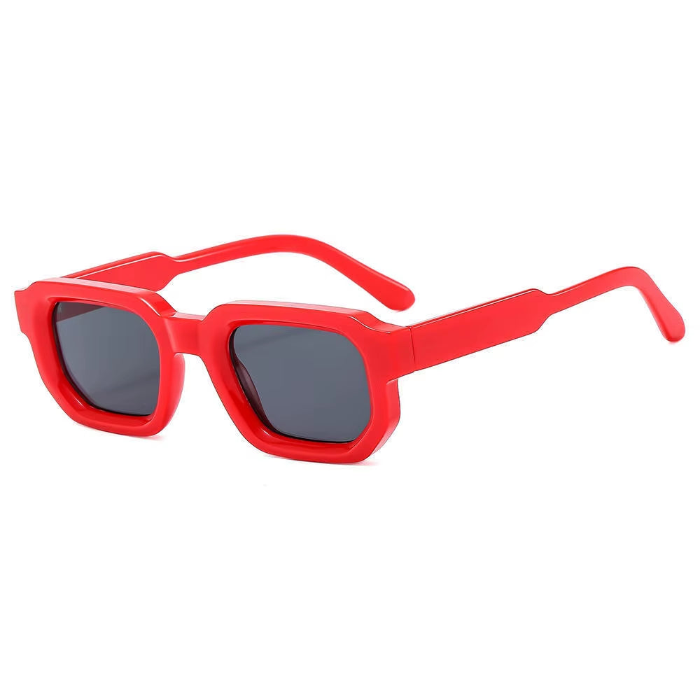 Men Vintage Rectangle Frame Sunglasses Fashion Retro Sun Glasses Luxury Brand Design UV400 Shades Eyewear Women Goggles