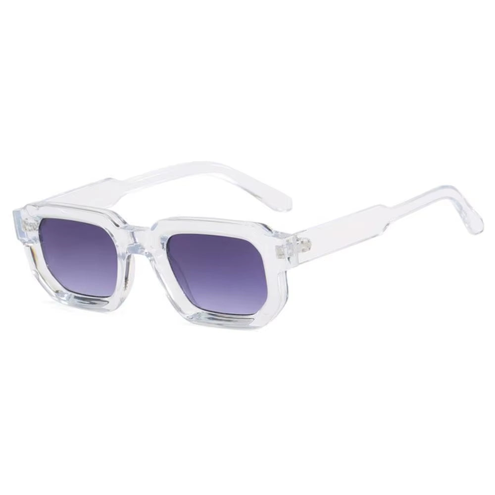 Men Vintage Rectangle Frame Sunglasses Fashion Retro Sun Glasses Luxury Brand Design UV400 Shades Eyewear Women Goggles